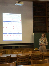 Aleksandra and her poster