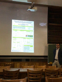Michał and his poster